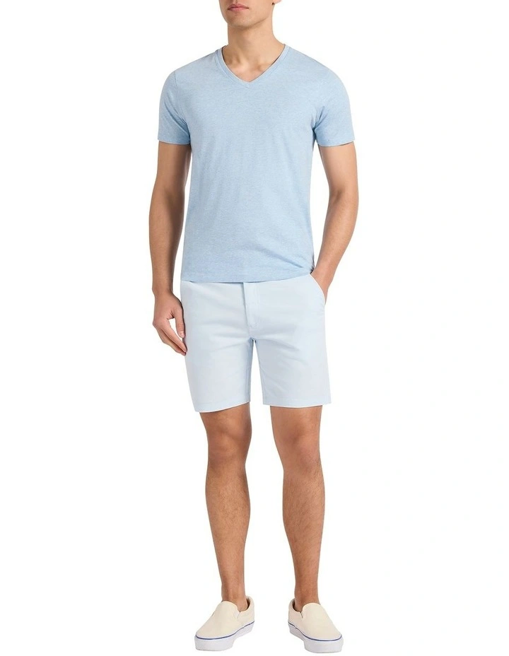 Marle Arnie V Neck in Sky Marle image 2