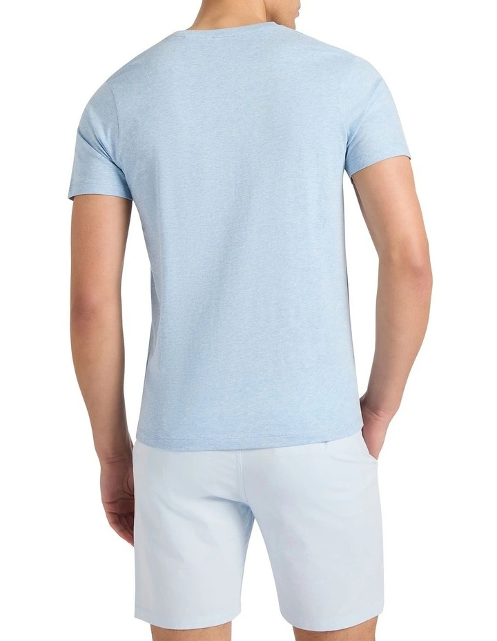 Marle Arnie V Neck in Sky Marle image 4