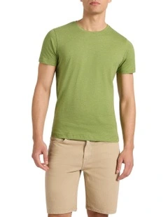 Marle Brando Crew Neck in Leaf Green