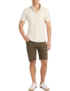 Jordan Garment Dyed Shorts in Teak Brown