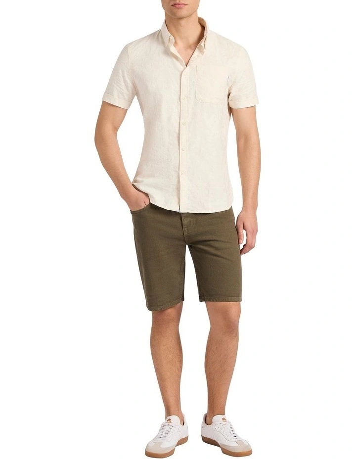 Jordan Garment Dyed Shorts in Teak Brown image 1