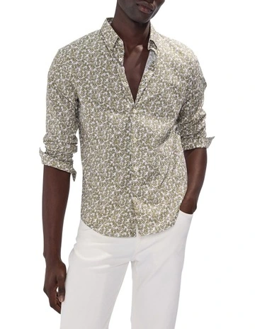 The Final Problem Shirt in Olivine Green