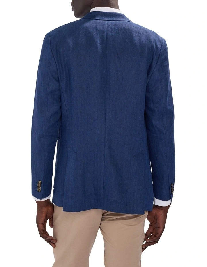 Lestrade Linen Blazer in Navy image 4