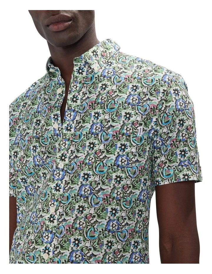 Last Bow Shirt in Green Multi image 3