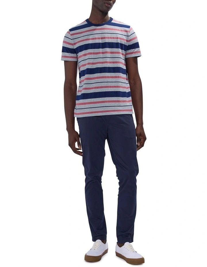 Alder Stripe Tee in Navy Stripe image 2