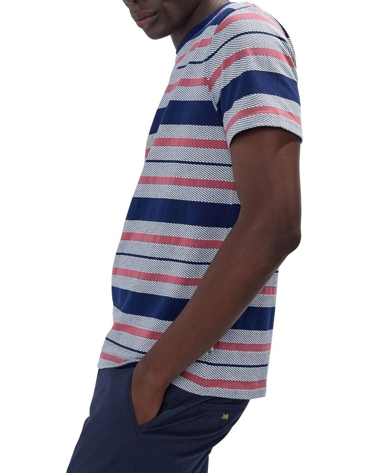 Alder Stripe Tee in Navy Stripe image 3