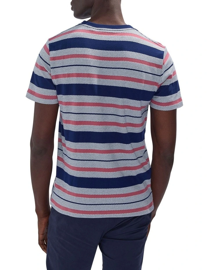 Alder Stripe Tee in Navy Stripe image 4