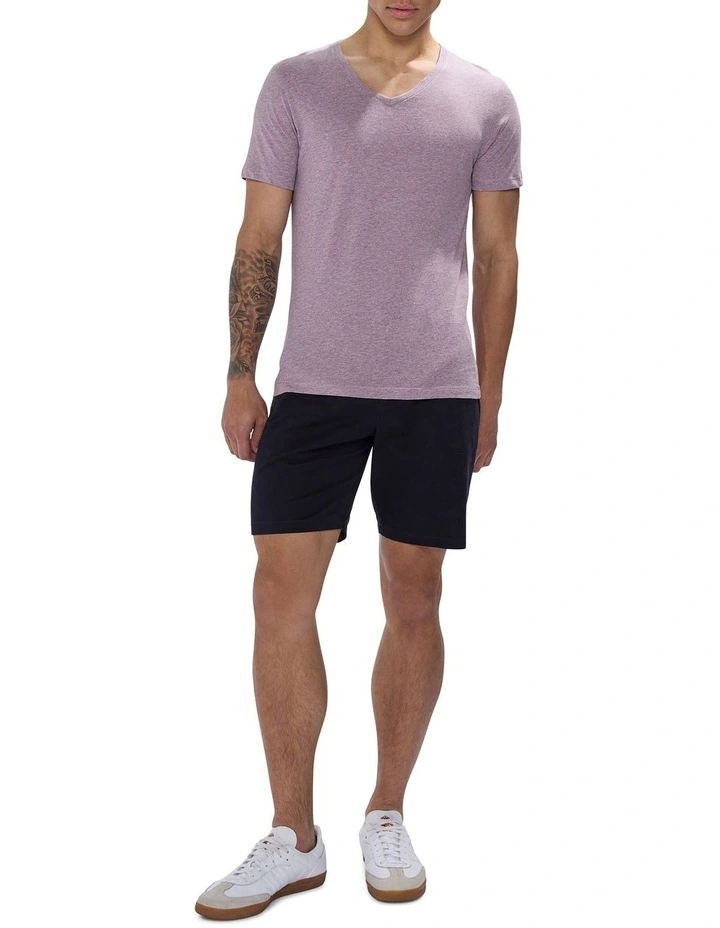 Marle Arnie V Neck Tee in Orchid Purple image 2