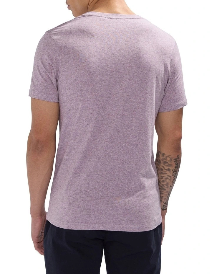 Marle Arnie V Neck Tee in Orchid Purple image 4