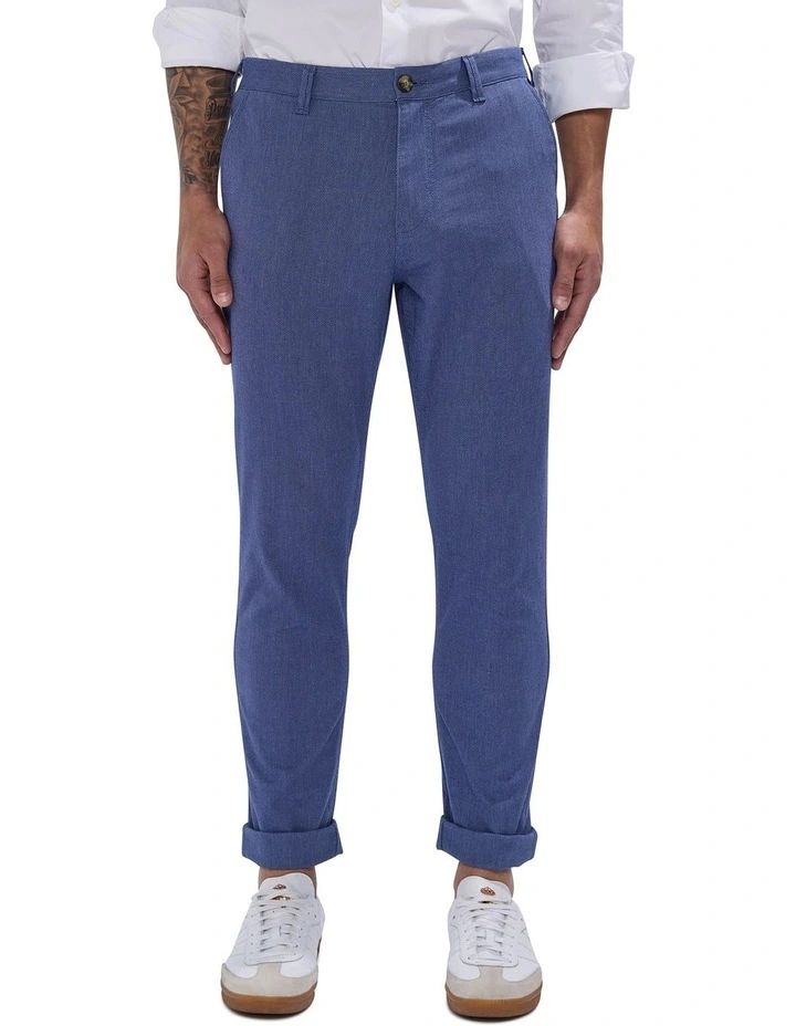 Brayden Textured Chino Pant in Navy image 2