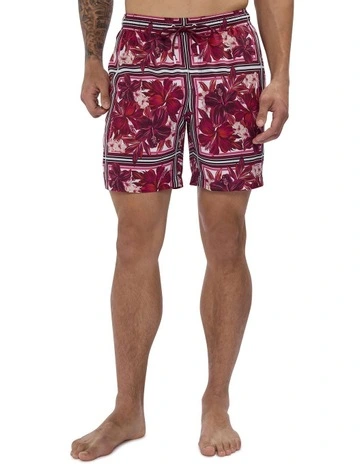 Endless Summer Swim Short in Dark Fuchsia