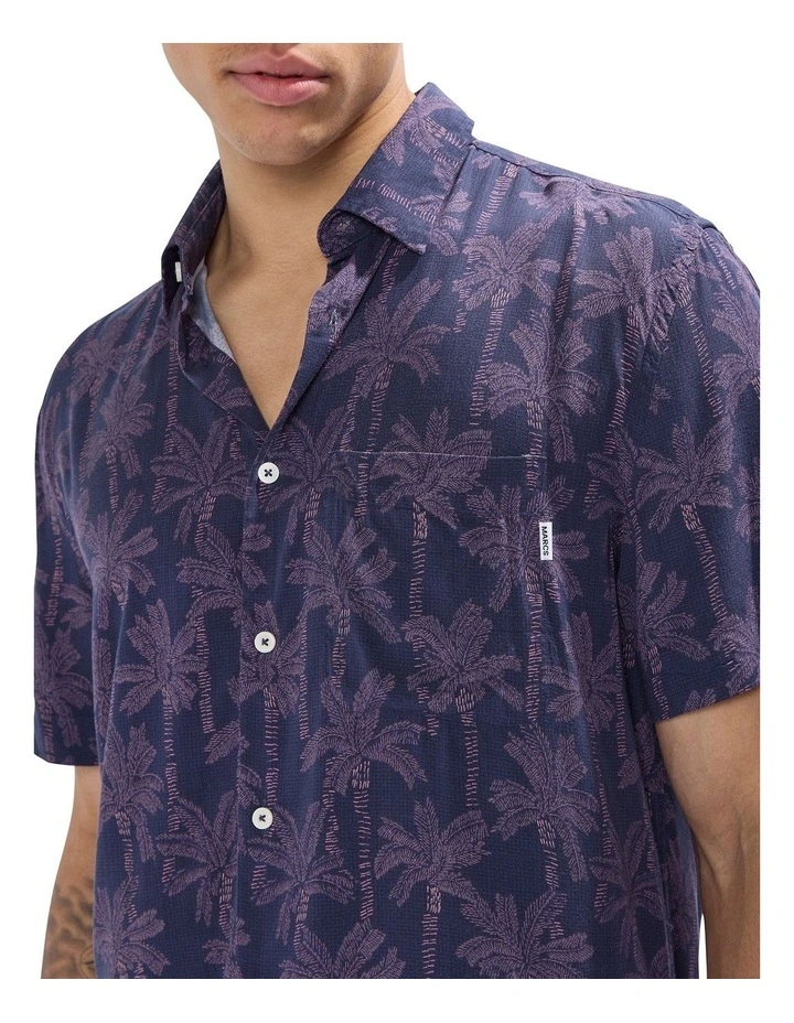 Keep Palm And Carry On Shirt in Navy Multi image 3
