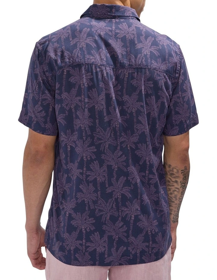 Keep Palm And Carry On Shirt in Navy Multi image 4
