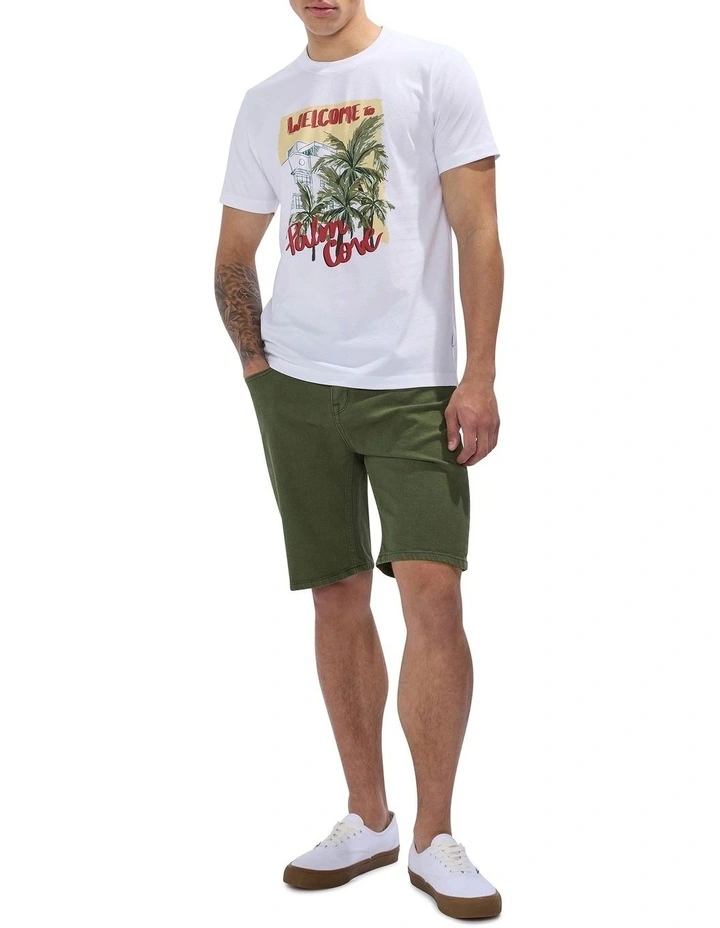 Palm Cove Tee in White image 2
