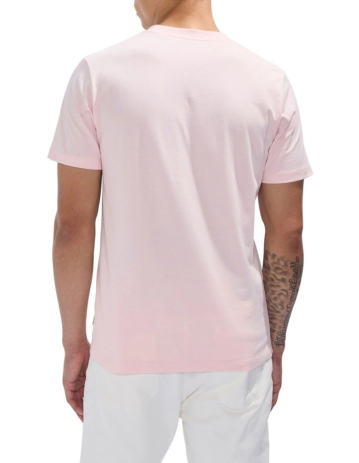 Watermelon Sugar Embroidered Tee in Soft Pink image 4
