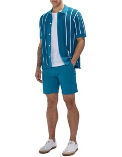 Brayden Chino Short in Dark Teal