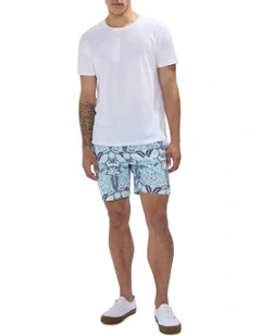 Been A Tile Swim Short in Blue Multi