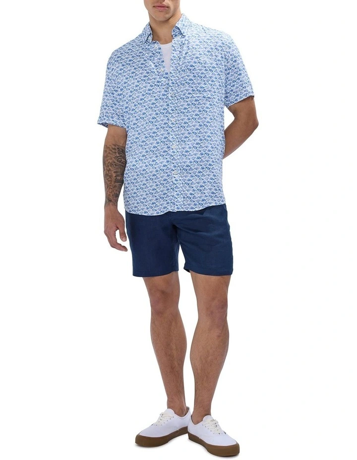 School Of Flock Shirt in Blue Multi image 2