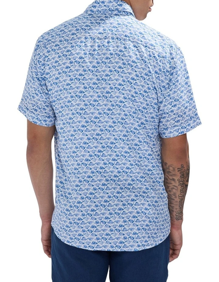 School Of Flock Shirt in Blue Multi image 4