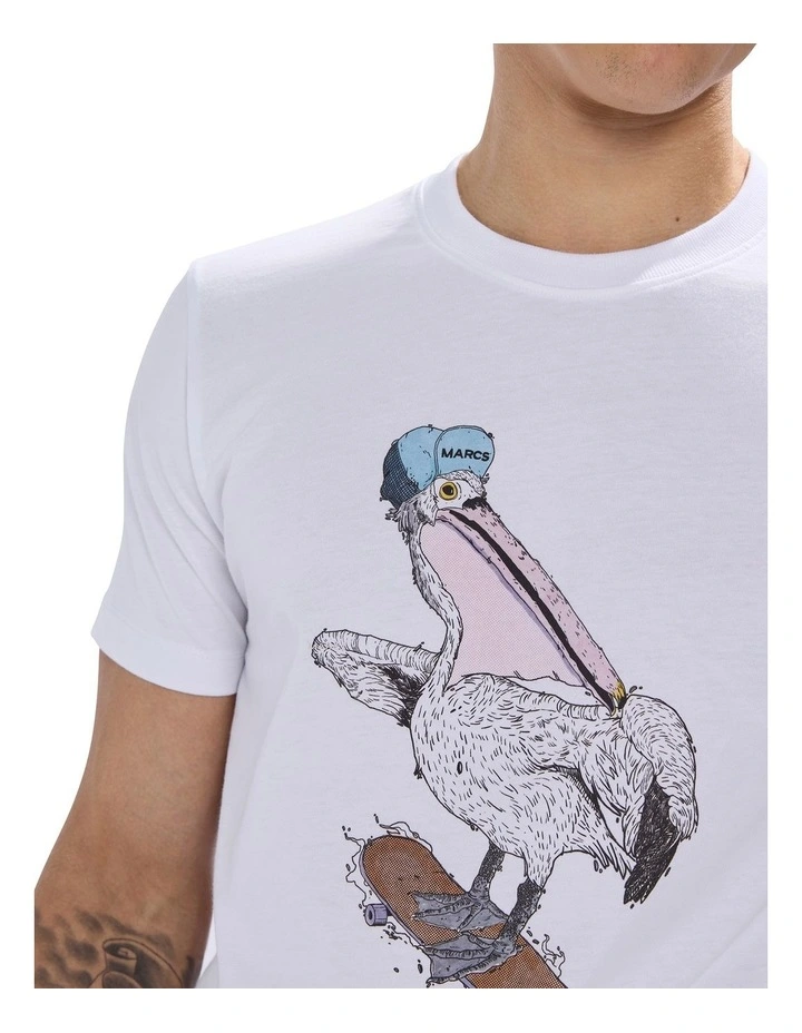Freaks And Beaks Tee in White image 3