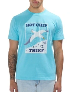 Fly By Tee in Cabana Blue