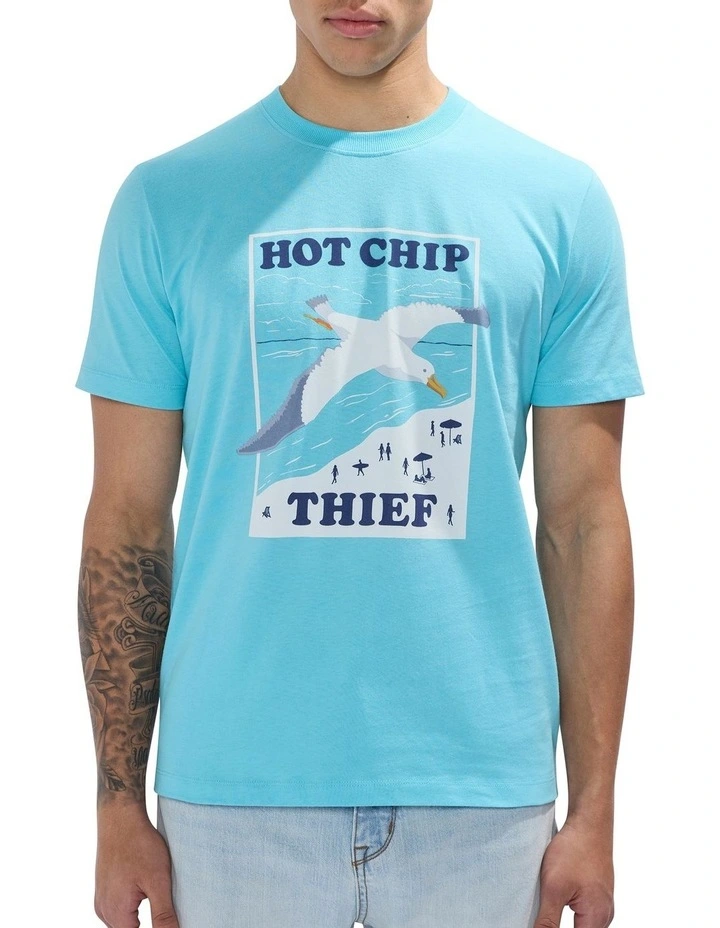 Fly By Tee in Cabana Blue image 1