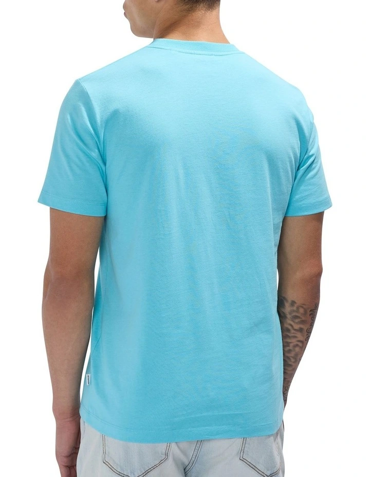 Fly By Tee in Cabana Blue image 4