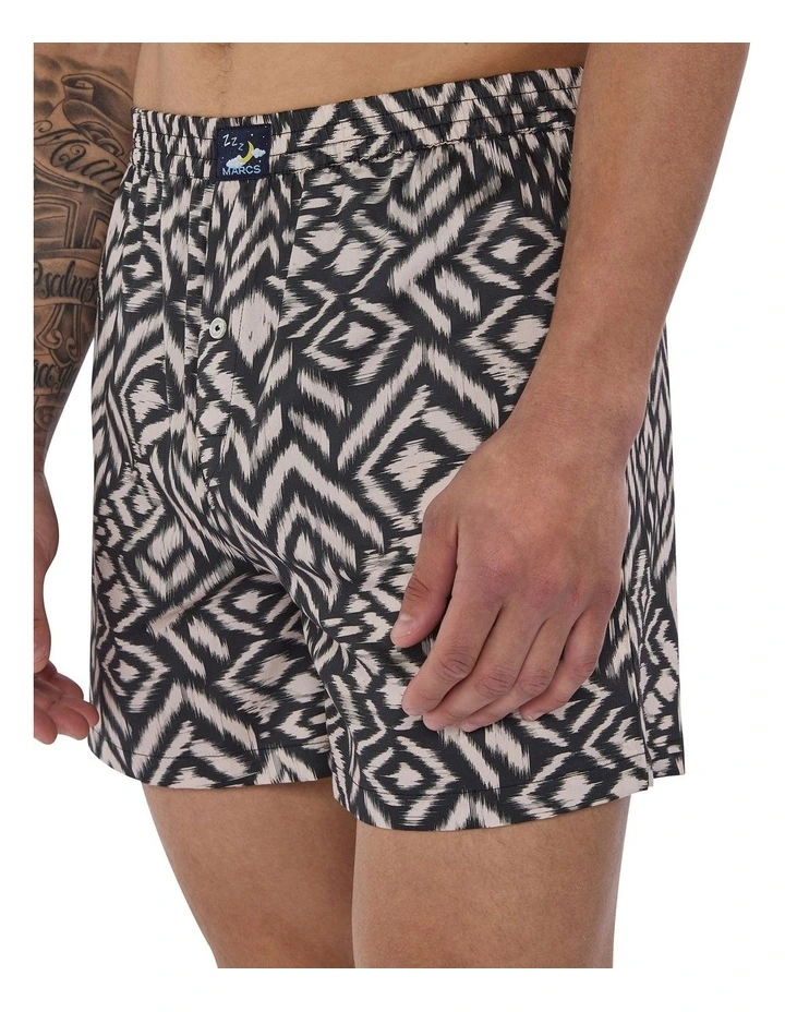 Mykonos Boxer Short in Carbon Multi image 3