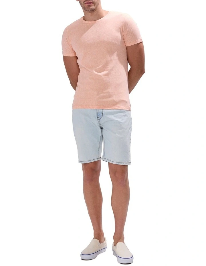 Brando Crew Neck in Peach Marle image 2