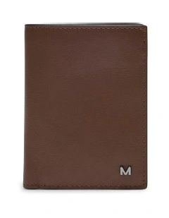 Lamar Leather Bi-fold Wallet in Tan