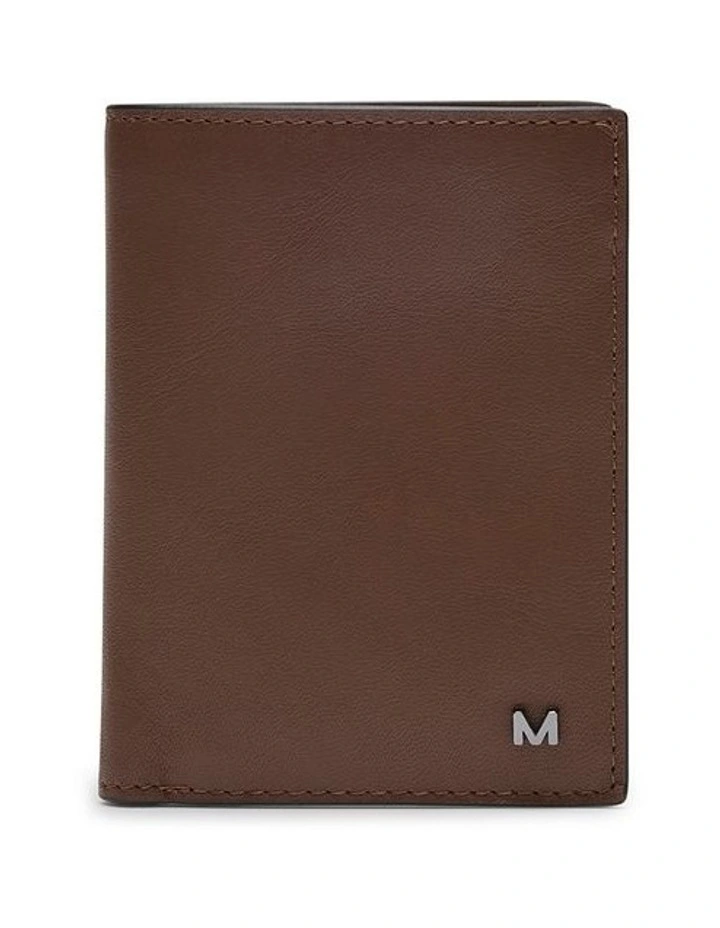 Lamar Leather Bi-fold Wallet in Tan image 1