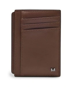 Lamar Leather Cardholder in Tan