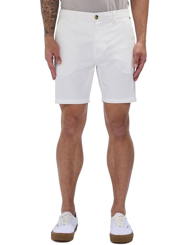 Brayden Chino Short in White image 2