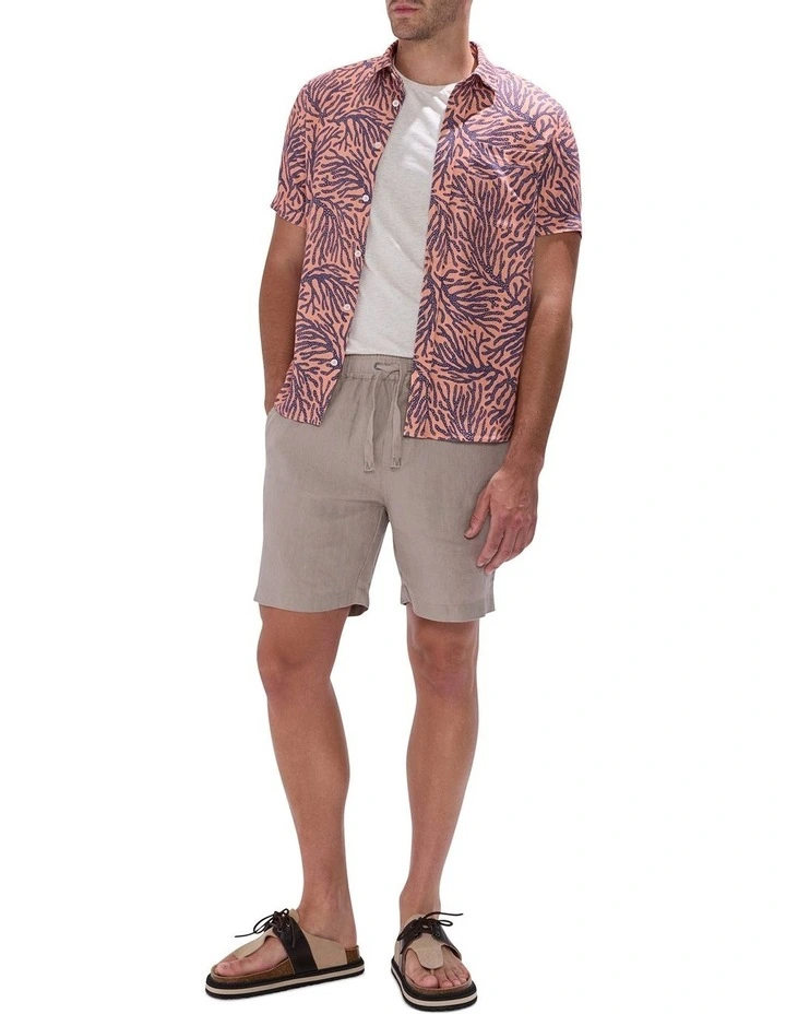 George Linen Short in Grey image 1