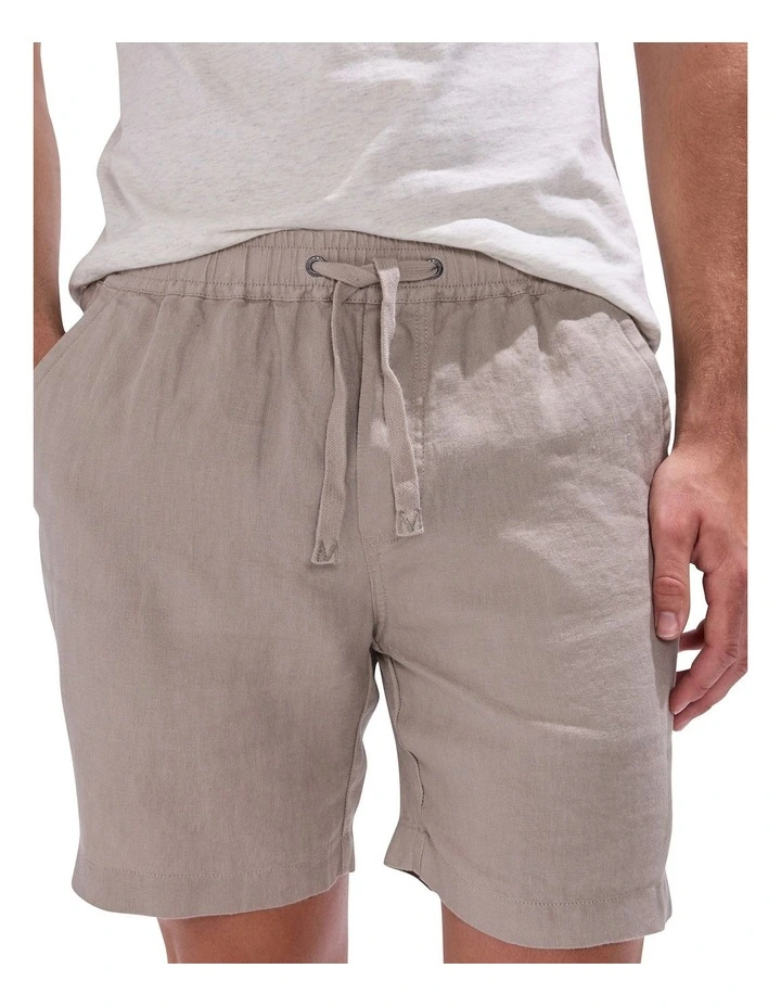 George Linen Short in Grey image 3