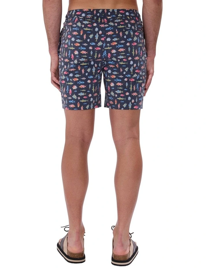 Fin-tastic Swim Short in Navy Multi image 4