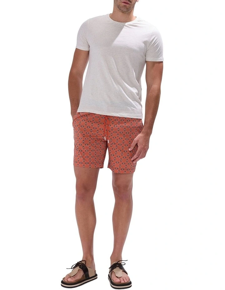 Manta-Slay Swim Short in Rust Multi image 1