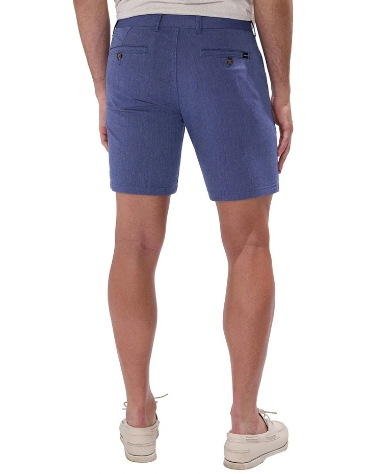 Brayden Textured Chino Short in Navy image 4