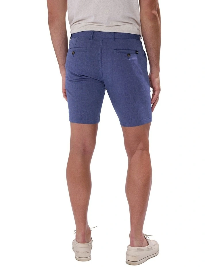 Brayden Textured Chino Short in Navy image 4