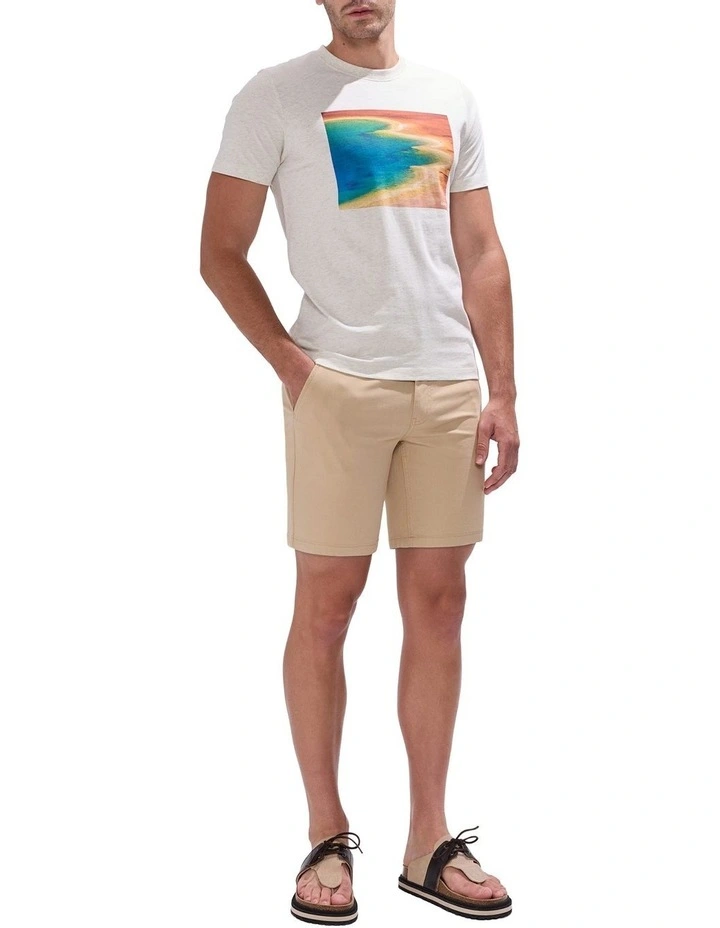 Brayden Textured Chino Short in Boulder image 1
