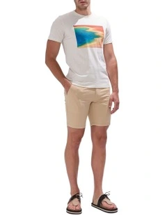 Brayden Textured Chino Short in Boulder