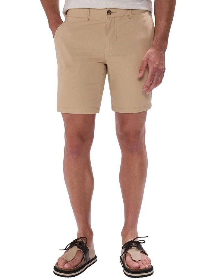 Brayden Textured Chino Short in Boulder image 2