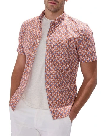 By The Sea Shirt in Rust Multi