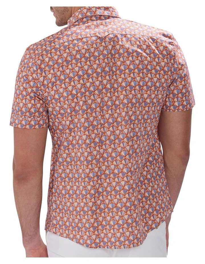 By The Sea Shirt in Rust Multi image 4