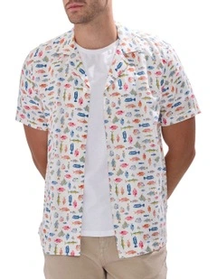 Fin-Tastic Shirt in White Multi