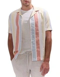 Poseidon Stripe Shirt in Blue Stripe