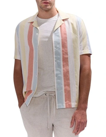 Poseidon Stripe Shirt in Blue Stripe