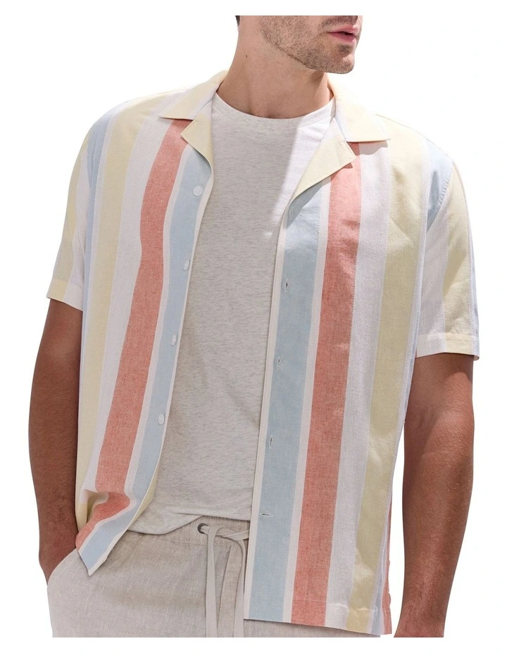 Poseidon Stripe Shirt in Blue Stripe image 3