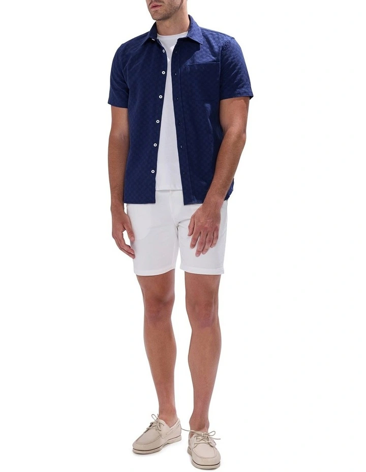 Jay Check Shirt in Navy image 2