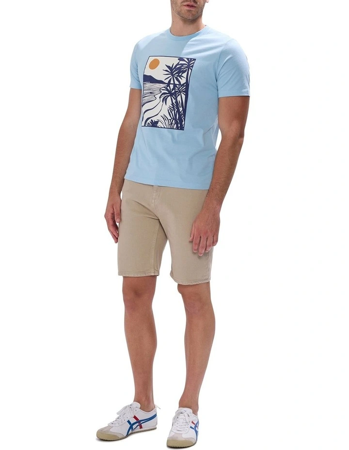 La Plage Tee in Sky Blue image 2